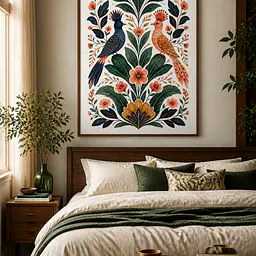 Secret Bird Garden – Fantasiegarten Illustration