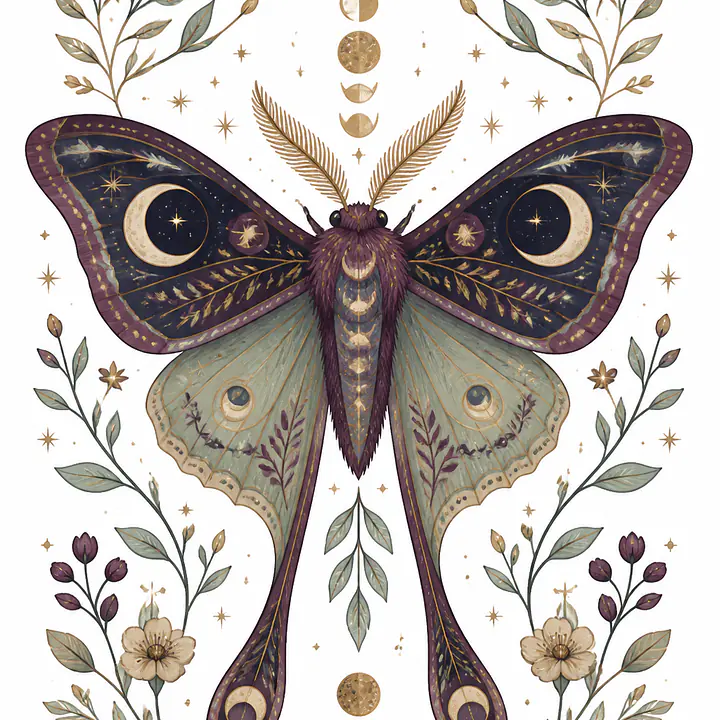 Moon Moth – dekorative Fantasiemotte primary image