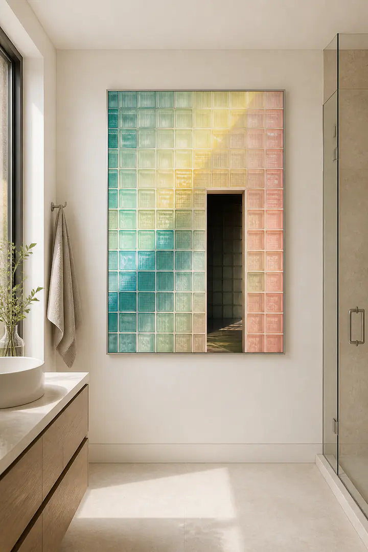 Glass Block Light – transluzente Wand
