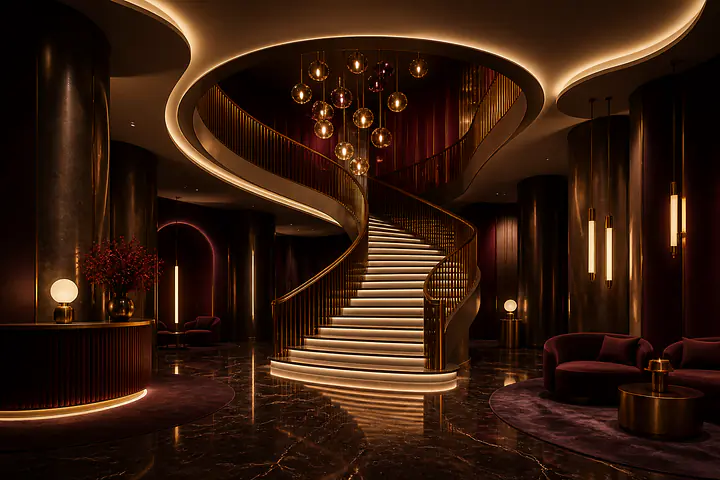 Night Lobby – Luminous Geometry