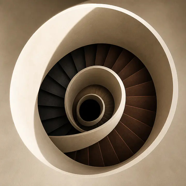 Spiral Shadow — abstrakte Wendeltreppe primary image