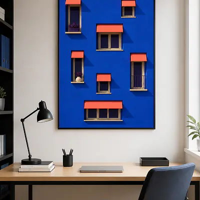 Blue Facade – Fenster‑Rhythmus secondary image