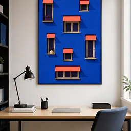Blue Facade – Fenster‑Rhythmus