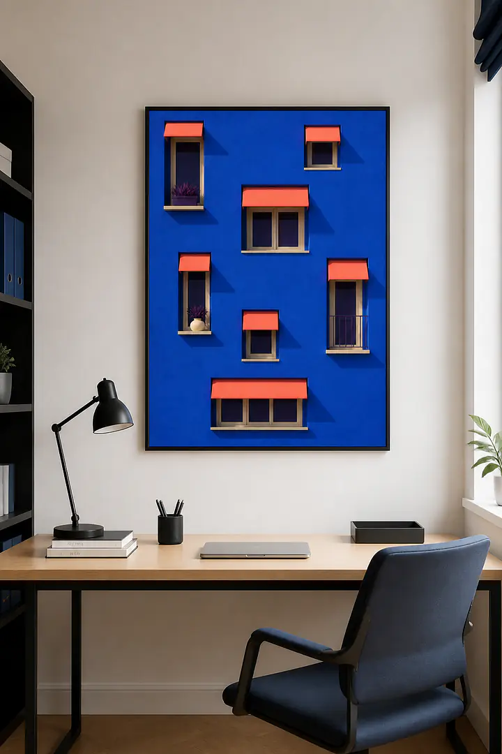Blue Facade – Fenster‑Rhythmus