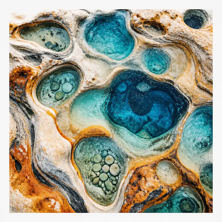 Tide Pools – grafische Küstenbecken