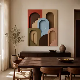 Arches Study – abstrakte Bogencollage