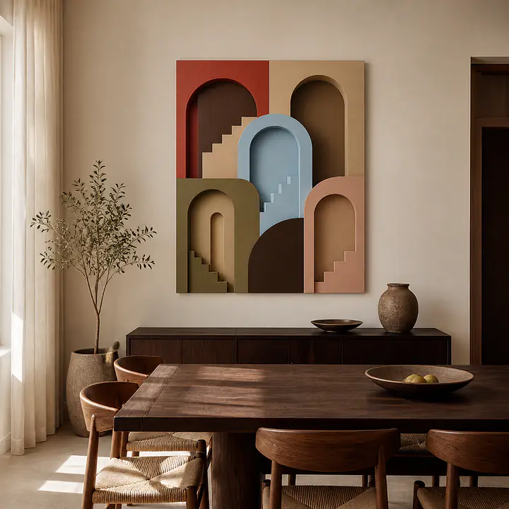 Arches Study – abstrakte Bogencollage