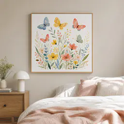 Meadow Wings – abstrakte Schmetterlingswiese