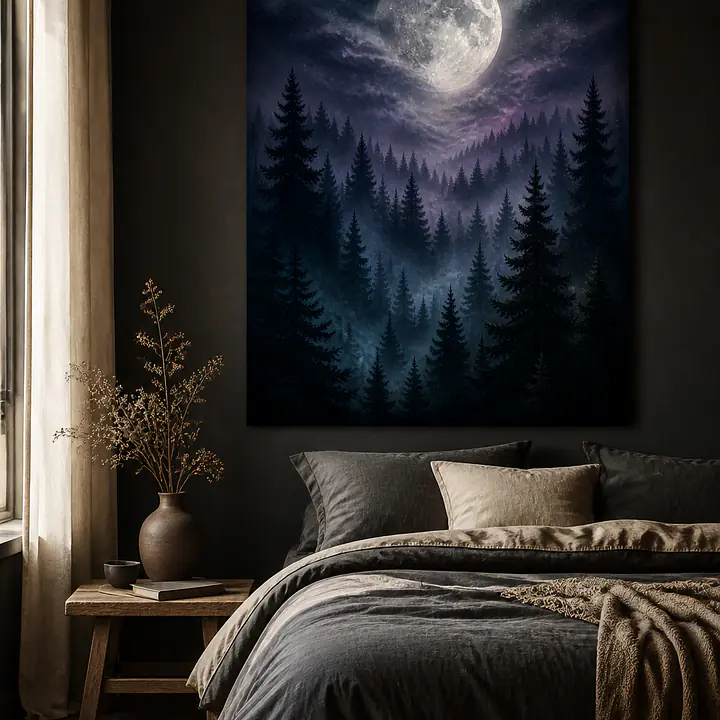 Moon Pines – nächtlicher Nadelwald secondary image