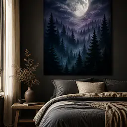 Moon Pines – nächtlicher Nadelwald