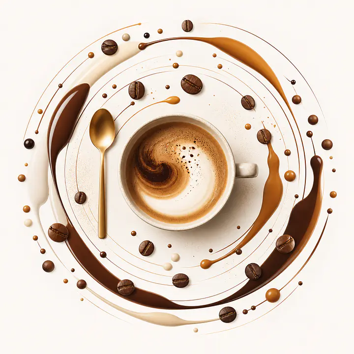 Coffee Orbit – abstrakte Kaffeekomposition primary image