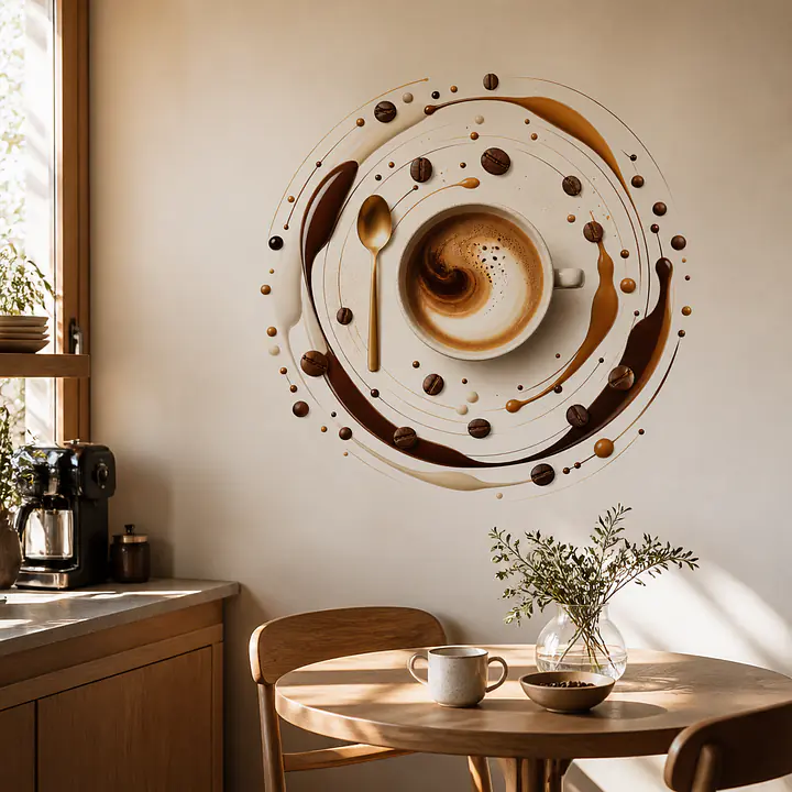 Coffee Orbit – abstrakte Kaffeekomposition secondary image