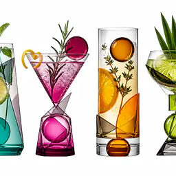Cocktail Lab – Colorful Glass Still Life