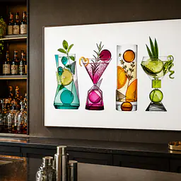 Cocktail Lab – Colorful Glass Still Life