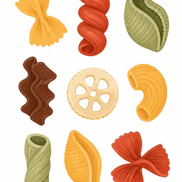 Pasta Shapes – A Graphic Study of Forms