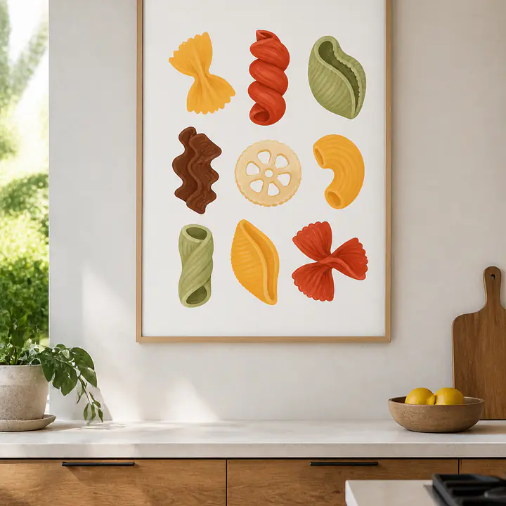 Pasta Shapes – grafische Formenstudie secondary image
