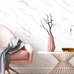 Furniture Film White Marble with Fine Grey Veining