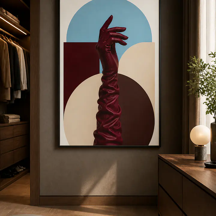 Red Glove – skulpturales Fashion-Wandbild secondary image