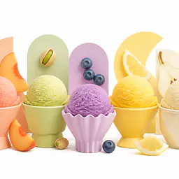 Summer Sorbet – Pastel Dessert Shapes