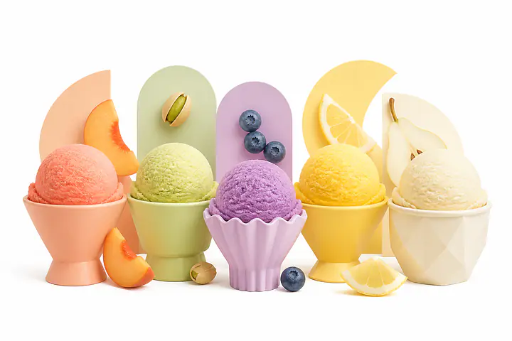 Summer Sorbet – Pastel Dessert Shapes