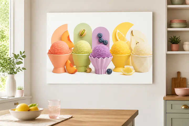 Summer Sorbet – Pastel Dessert Shapes