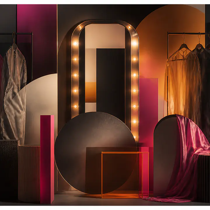 Backstage Shapes – abstrakte Garderobe primary image