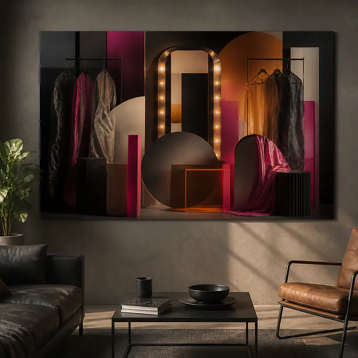 Backstage Shapes – abstrakte Garderobe secondary image