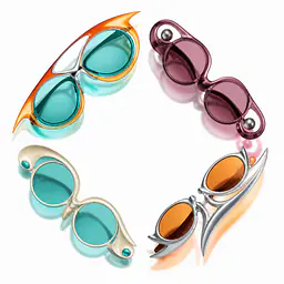 Future Shades – Futuristische Sonnenbrillen-Komposition