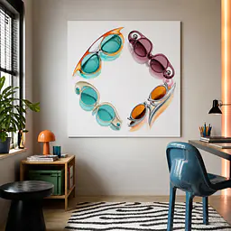 Future Shades – Futuristische Sonnenbrillen-Komposition