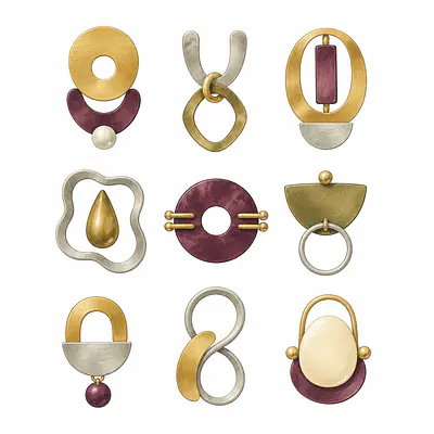 Adornment Grid – Graphic Jewelry Forms primary image