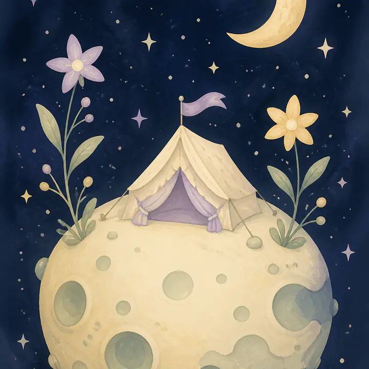 Moon Camp – nächtliches Fantasielager für Kinderzimmer primary image