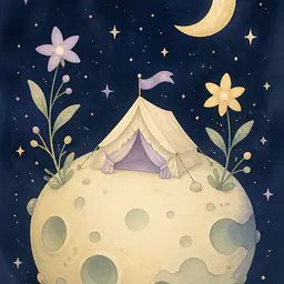 Moon Camp – Nighttime Fantasy Camp for Kids' Rooms