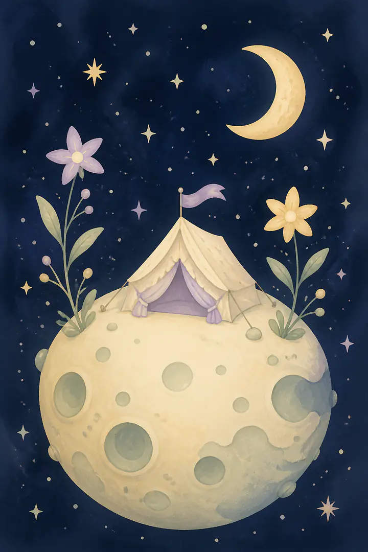 Moon Camp – Nighttime Fantasy Camp for Kids' Rooms