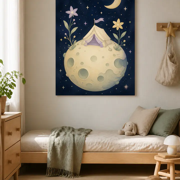 Moon Camp – nächtliches Fantasielager für Kinderzimmer secondary image