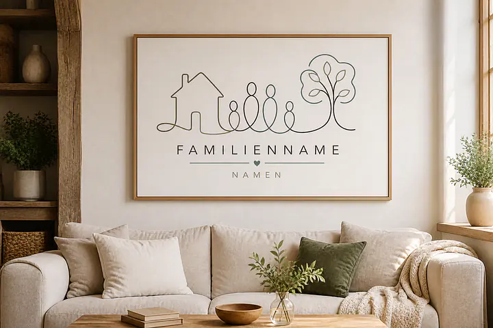 Family Line – Personalized Wall Art