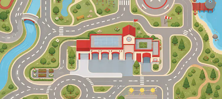 Rescue City Tabletop for TROFAST