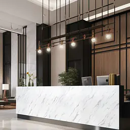Furniture Film White Marble with Fine Grey Veining