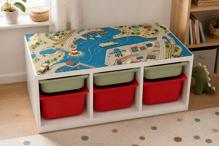 Hafenstadt Tabletop-Spielwelt für TROFAST