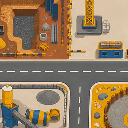 Baustellen-City Tabletop für TROFAST