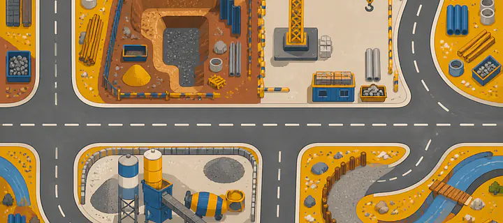 Baustellen-City Tabletop für TROFAST
