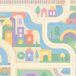 Rainbow City Tabletop for TROFAST