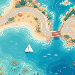 Meeresbucht Tabletop-Spielwelt für TROFAST