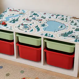 Winterdorf Tabletop-Spielwelt für TROFAST