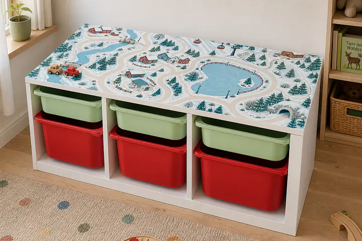 Winterdorf Tabletop-Spielwelt für TROFAST