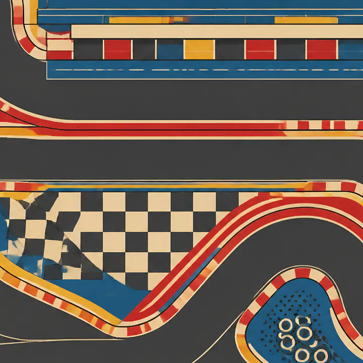 Rennstrecke Retro – TROFAST Tabletop-Spielwelt primary image