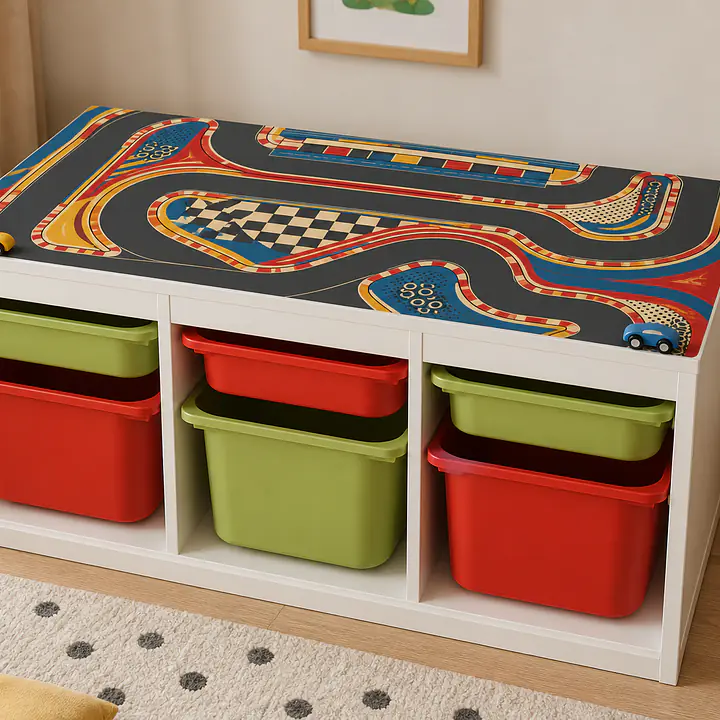 Rennstrecke Retro – TROFAST Tabletop-Spielwelt secondary image