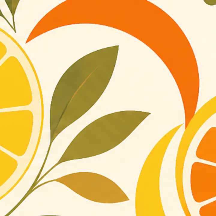 Citrus Orbits Motivfolie für BESTA Deckplatte primary image