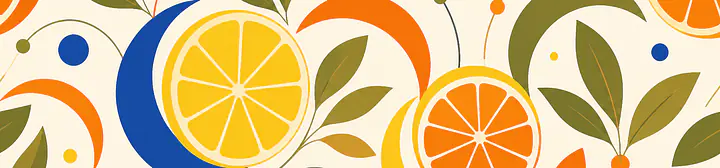 Citrus Orbits Motivfolie für BESTA Deckplatte