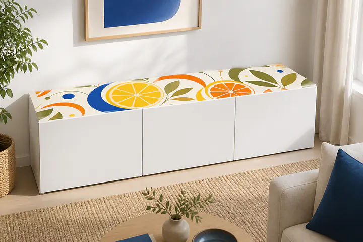 Citrus Orbits Motivfolie für BESTA Deckplatte