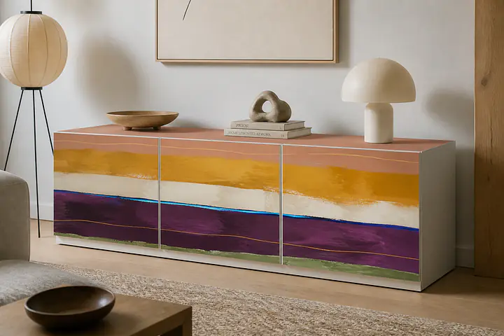 Painted Strata Design Film for BESTA Sideboard Set